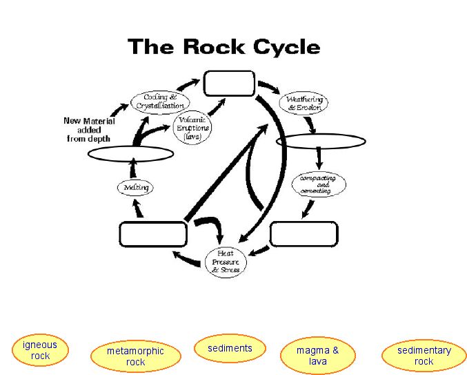 rock cycle worksheet middle school